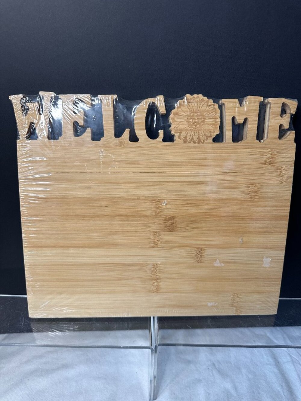 12 x 10 Bamboo “Welcome” Bread/Cheese Charcuterie Board - Picture 1 of 1